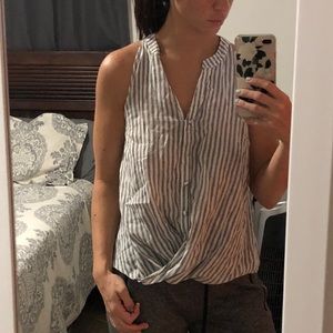 Twist front top (naked zebra)